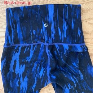 Lululemon leggings tights  (blue/black) RARE!!!